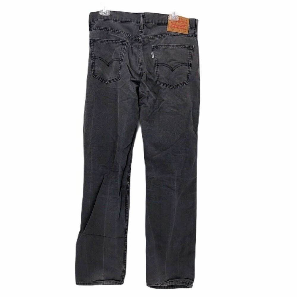 Levis Mens Classic Straight Jeans Black Pocket 33 - Picture 4 of 8